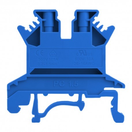 Geberit DEGSON szynowa przelotowa niebieska śrubowa 1,5mm2 1P VDE UL 5699 PC1.5-01P-12-00A(H)