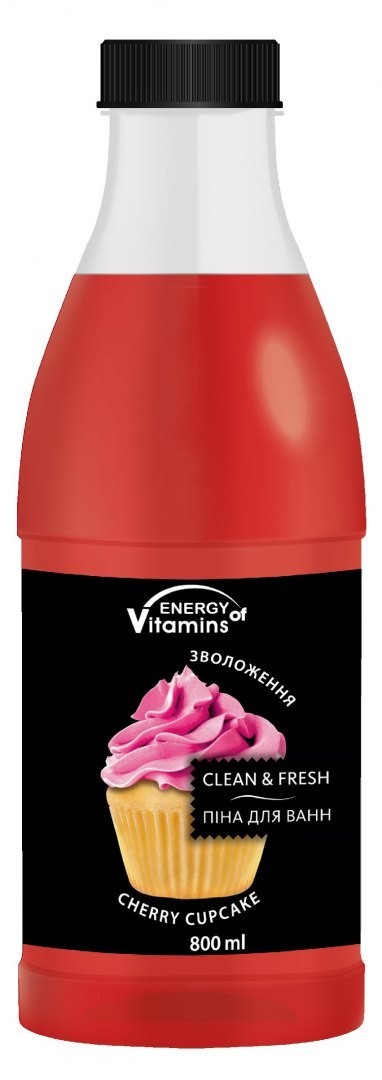 ENERGY OF VITAMINS ENERGY OF VITAMINS Pianka do kąpieli Cherry Cupcake 800ml 129209