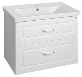 Aqualine FAVOLO szafka umywalkowa 76,5x60x44,6 cm, biały matowy FV280