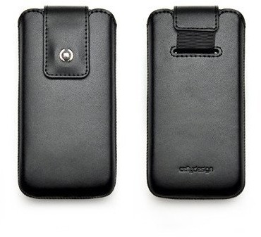 Celly Leather Case iPhone 5 Black, ILUX185 (Black) ILUX185