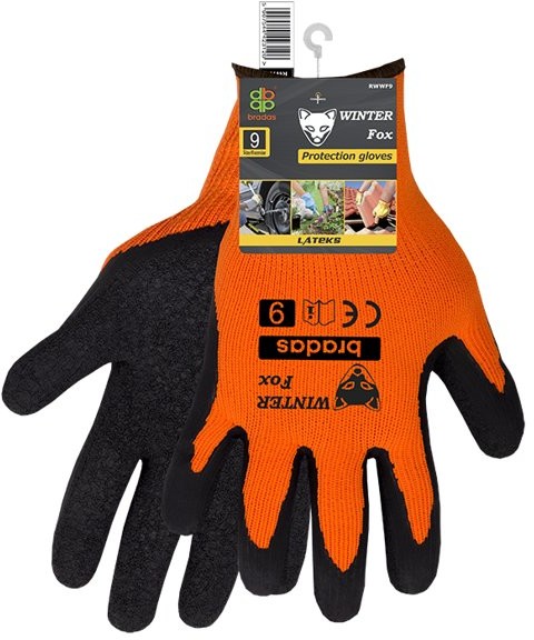 BRADAS Rękawice ochronne BRADAS Winter Fox, 24 sztuki, rozmiar 9