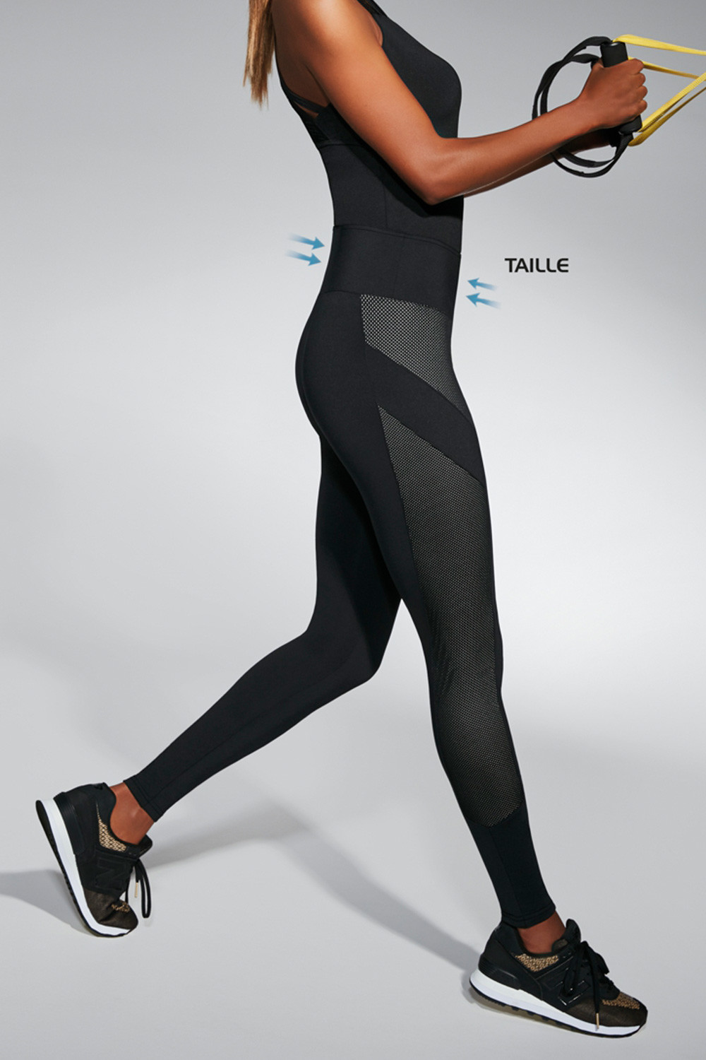BasBlack Damskie legginsy sportowe Misty
