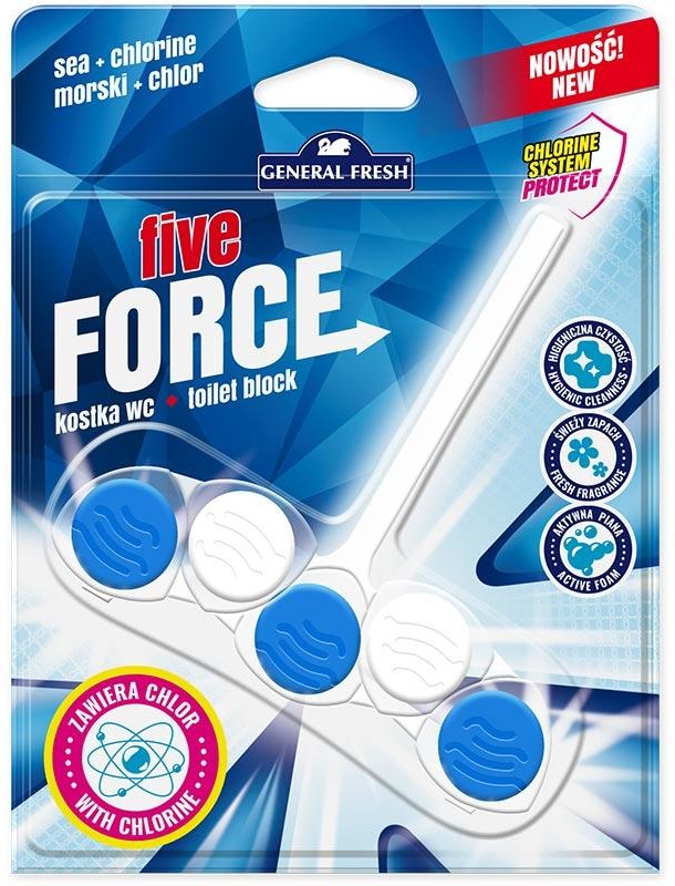 General Fresh Five Force kostka do WC 45g Morze