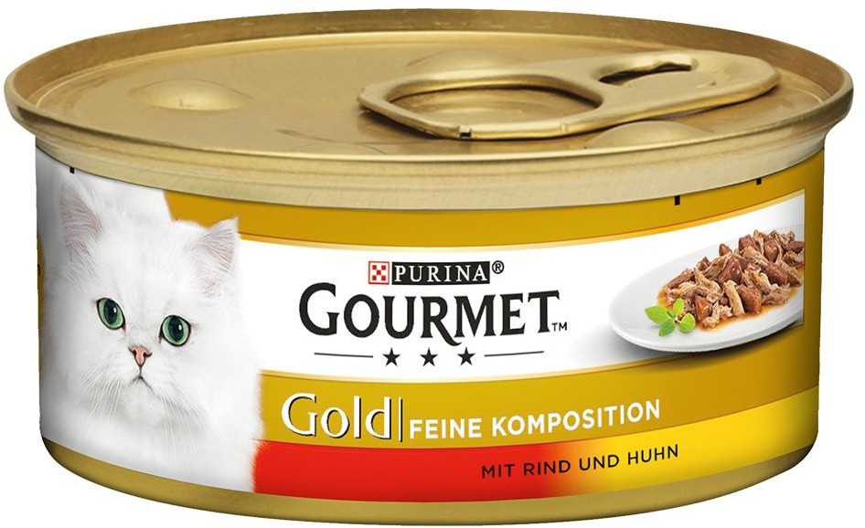 Purina Gourmet Zestaw mieszany Gold, 12 x 85g - Mix Kawałków w Sosie