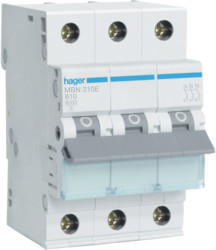 LEGRAND nadprądowy trójbiegunowy B 10A MBN310E Hager