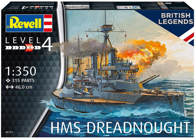 Revell Model do sklejania HMS Dreadnought 1/350