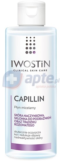 Iwostin wrażliwa Capillin płyn micelarny wzmacniający naczynka 215ml