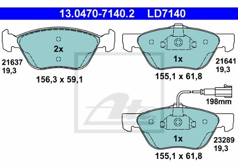 ATE (Continental Aftermarket GmbH) 13.0470-7140.2