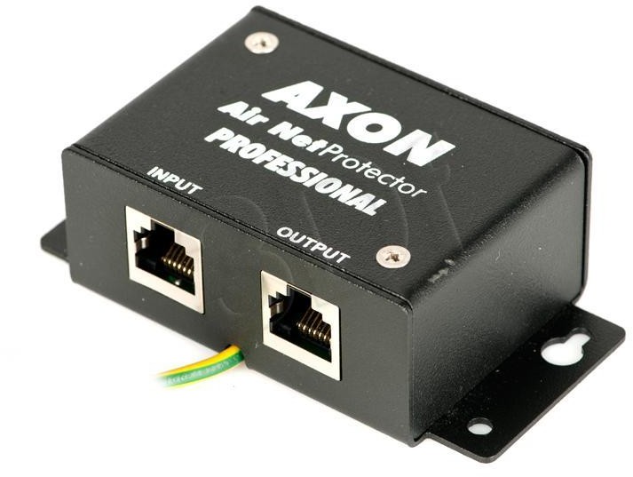 Axon HSK DATA [Air Net Protector Professional] - sieciowe zabezpieczenie przeciwprzepięciowe dla linii zewnętrznych (1 kanał dla sieci 10/100/1000 Mb/s, UTP/STP,2 otwory montażowe, metalowy) W0013