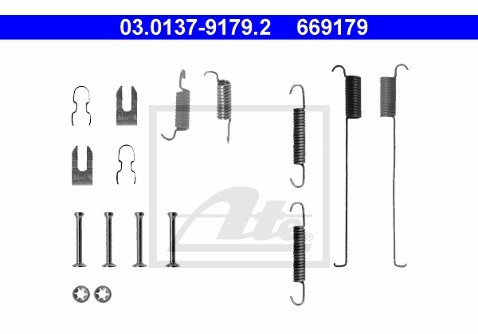 ATE Zestaw dodatków, szczęki hamulcowe 03.0137-9179.2