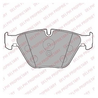 DELPHI Klocki hamulcowe - komplet LP2245