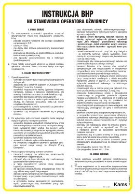 IAE05 Instrukcja BHP na stanowisku operatora dźwignicy
