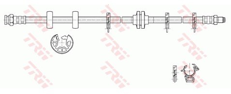 TRW Przewód hamulcowy elastyczny PHB274