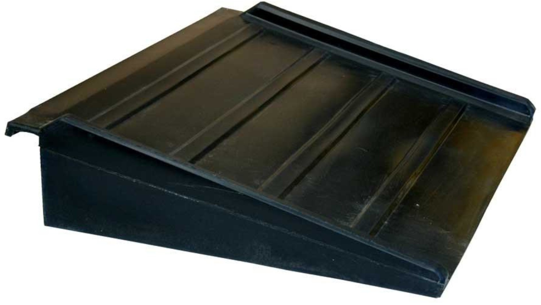 ROMOLD Rampa Najazdowa Do Platform Wychwytowych, Polietylenowa  65X80X16 Cm Czarny 65 Cm X  80 Cm X 16 Cm