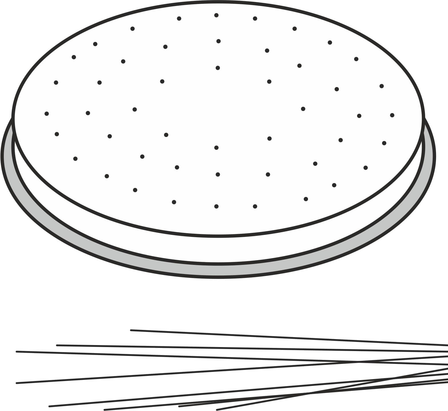 Końcówka do wyrobu makaronu CAPELLI DANGELO anielskie włosy 22 otwory śr 1 mm MPF2.5/4 Hendi 229408
