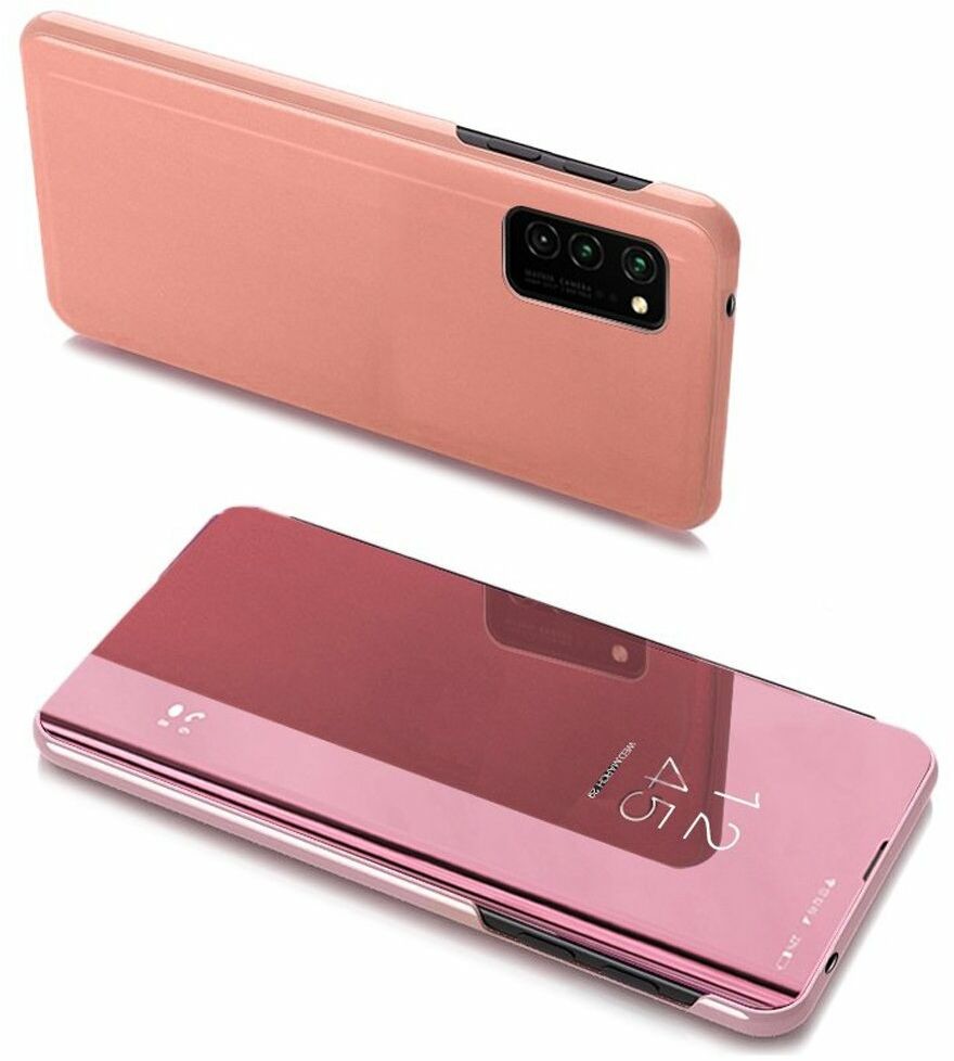 Hurtel Clear View Case futerał etui z klapką Samsung Galaxy A03s (166,5) różowy