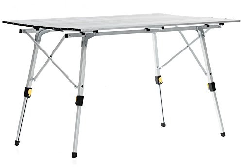 skandika outdoor skandika Alu składane stołu dla 6 osób stół kempingowy do obciążenia do 30 kg (122 x 70 x 70 cm) 3718