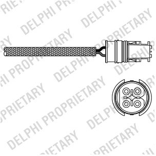DELPHI Sonda lambda DELPHI ES20312-12B1