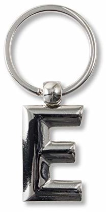 if If IF Metal Litery Keyring Personalised Letters - Silver -E breloczek do kluczy 7 ers srebrny (srebrny) 47405