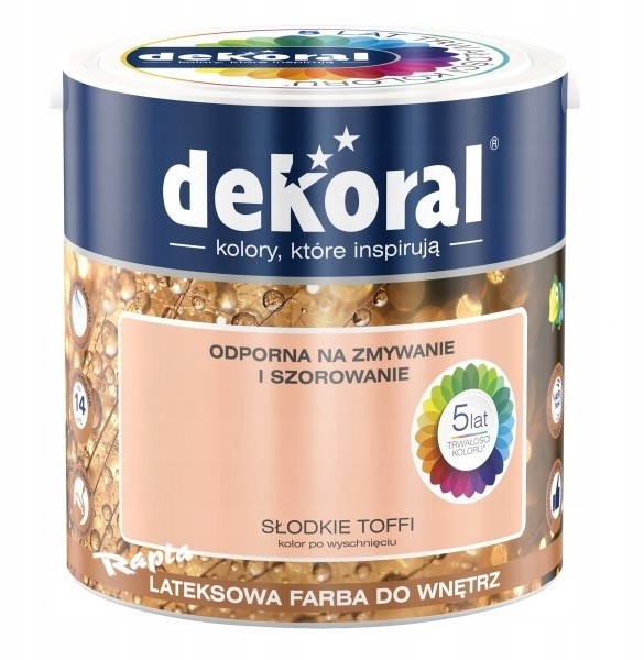 Dekoral Akrylit W 2,5L Słodkie Toffi farba matowa