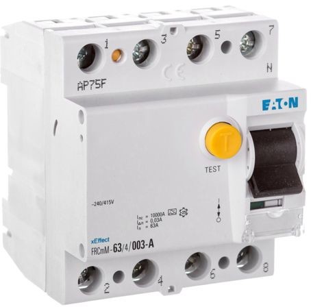 Eaton Wyłącznik różnicowoprądowy 4P 63A 0,03A typ A FRCmM-63/4/003-A 170334