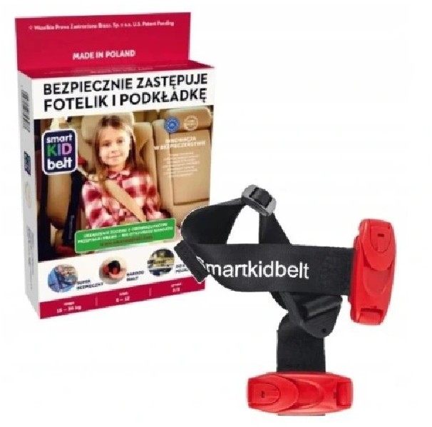 Smart Kid Belt pas zastępuje Fotelik Samochodowy
