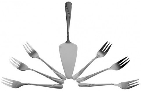 Odelo WYPRZEDAŻ! ZESTAW SZTUĆCÓW WIDELCZYKI DESEROWE I ŁOPATKA OD1373 SALEOD1373