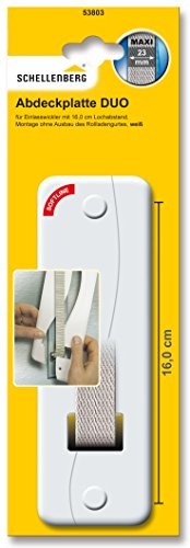 Schellenberg 53802 Duo płytą osłonową do zwijacza do taśmy, biały
