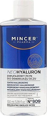 Mincer Pharma Pharma Dwufazowy płyn do demakijażu oczu - Pharma Neo Hyaluron 909 Dwufazowy płyn do demakijażu oczu - Pharma Neo Hyaluron 909