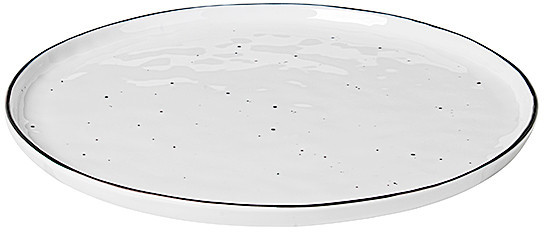 Broste Copenhagen Broste Copenhagen - Talerz obiadowy Salt nakrapiany Broste Copenhagen - Talerz obiadowy Salt nakrapiany