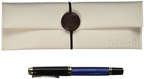 Pelikan M400 fountain Pen, black/blue Fine (994939) by Pelikan 994939
