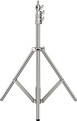 Neewer Neewer Stojak świetlny ze stali nierdzewnej, 86,6 cala / 220 cm składany i przenośny wytrzymały stojak do studia Softbox, monolight i inne sprzęt fotograficzny (srebrny) 10090544