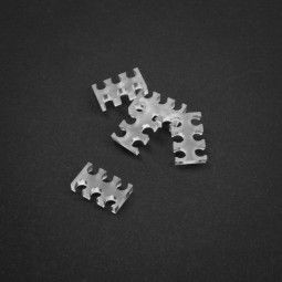 King Mod Services Mod Services 6-gniazdowy grzebień kablowy 4 mm przezroczysty zestaw 5 sztuk ZUUV-177