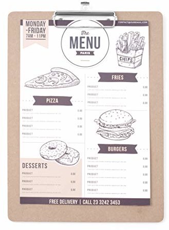 Hendi Podkładka pod kartę menu 240x330 mm 664155