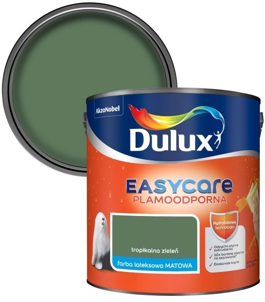 Dulux Farba EasyCare tropikalna zieleń 2,5 l 5589018