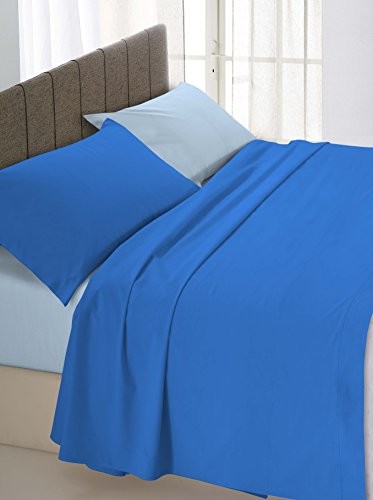 Italian Bed Linen Bielizna  łóżko podwójne łóżko 250 x 300 cm, jasnoniebieski, 250 x 300 cm CL-NC15_Azzurro/Celeste-2 Piaz 250x300