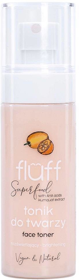 Fluff Superfood Face Toner Brightening rozświetlający tonik do twarzy Kwasy AHA & Kumkwat 100ml 97736-uniw