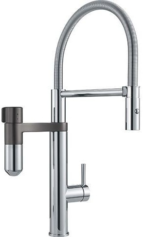 Franke Vital Bateria kuchenna z filtrem i ruchomą wylewką chrom/gun metal 120.0621.230