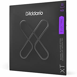 DAddario XTE1149, XT struny do gitary elektrycznej niklowana stal, średnia, 11-49 XTE1149
