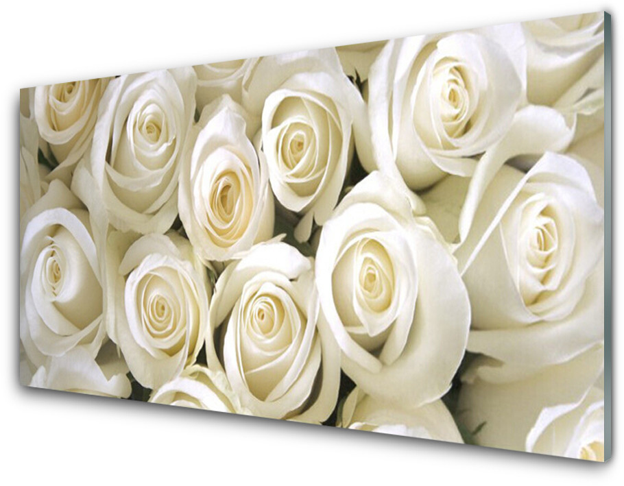 Tulup.pl Panel Szklany Róże Kwiaty Roślina 125x50cm