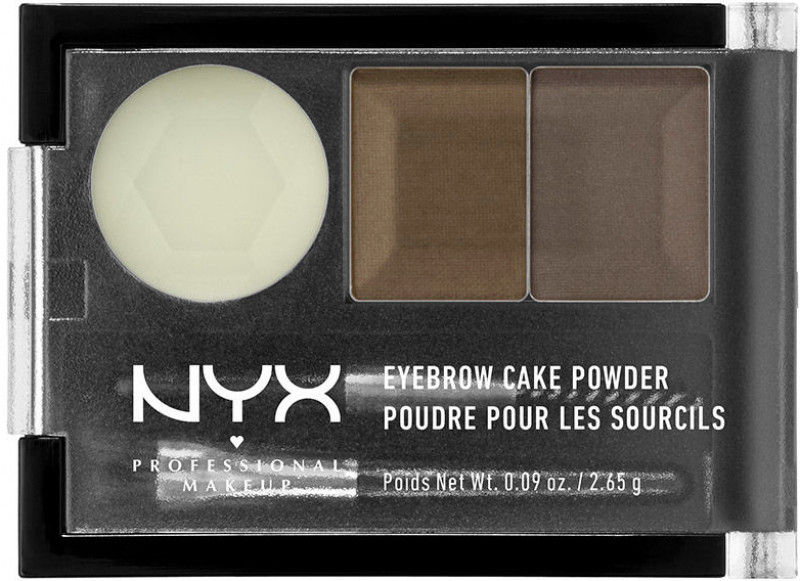 NYX Professional Makeup Professional Makeup - EYEBROW CAKE POWDER - Zestaw do makijażu brwi - 01 - BLACK/GRAY