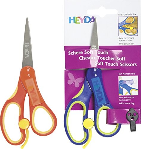 Baier & Schneider Heyda 204889525 nożyczki do skórek Soft-Touch dla dzieci 13,5 cm z wkładką Soft-Touch spiczastych)