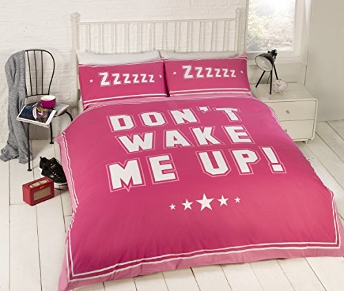 FINEST HOMEWARE Dont Wake ME UP łóżka zestaw Pink, różowy, 220x230x0.5 cm 12396206