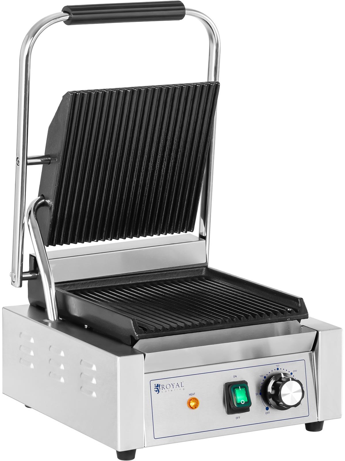 Royal Catering Grill kontaktowy 1800 W ryflowany RCPKG-1800-R