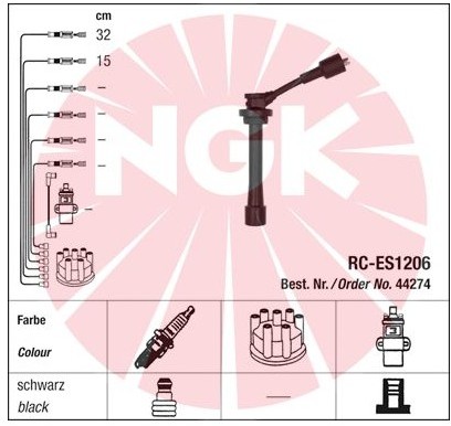 NGK Zestaw przewodów zapłonowych 44274