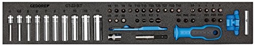 Gedore klucz nasadowy asortyment firmy 1/4 cala w CT moduł, 1500 CTD 20 Bit 1500 CTD-20 BIT