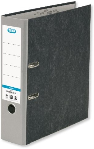 Elba ELBA segregator smart Original marmur z chmurami, 10 szt. w opakowaniu, format A4, wąski, przyklejana tabliczka na plecy, szary 100023249