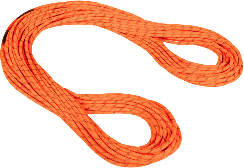 Mammut 8.0 Alpine Dry Rope 60m, boa-safety orange 2021 Liny połówkowe 2010-04350-11240-1060