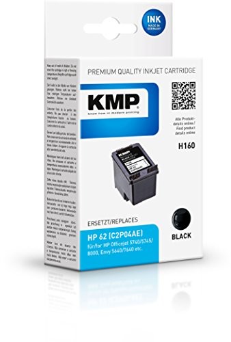 KMP Tintenkartusche do drukarki HP Officejet 5740; Envy 5640, 7640, H160, Black 1741,4801