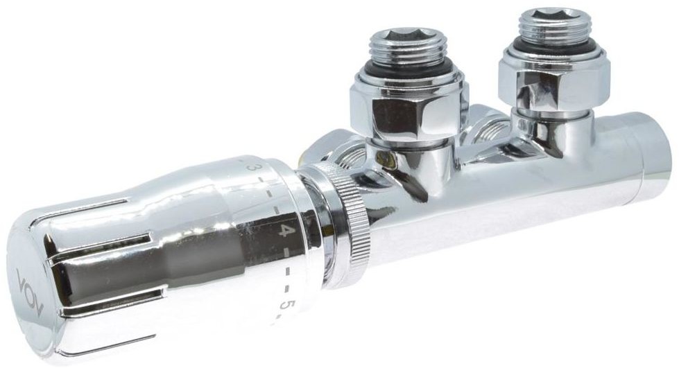 Schlosser Zestaw termostatyczny DUO-PLEX LEWY 3/4 x M22 X 1,5 CHROM PEX